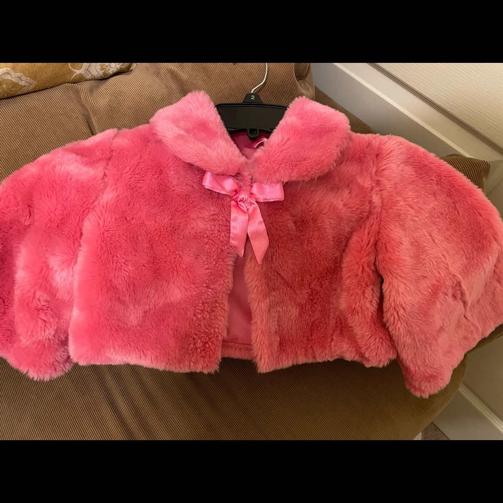 Girls Fur jacket and pocket book